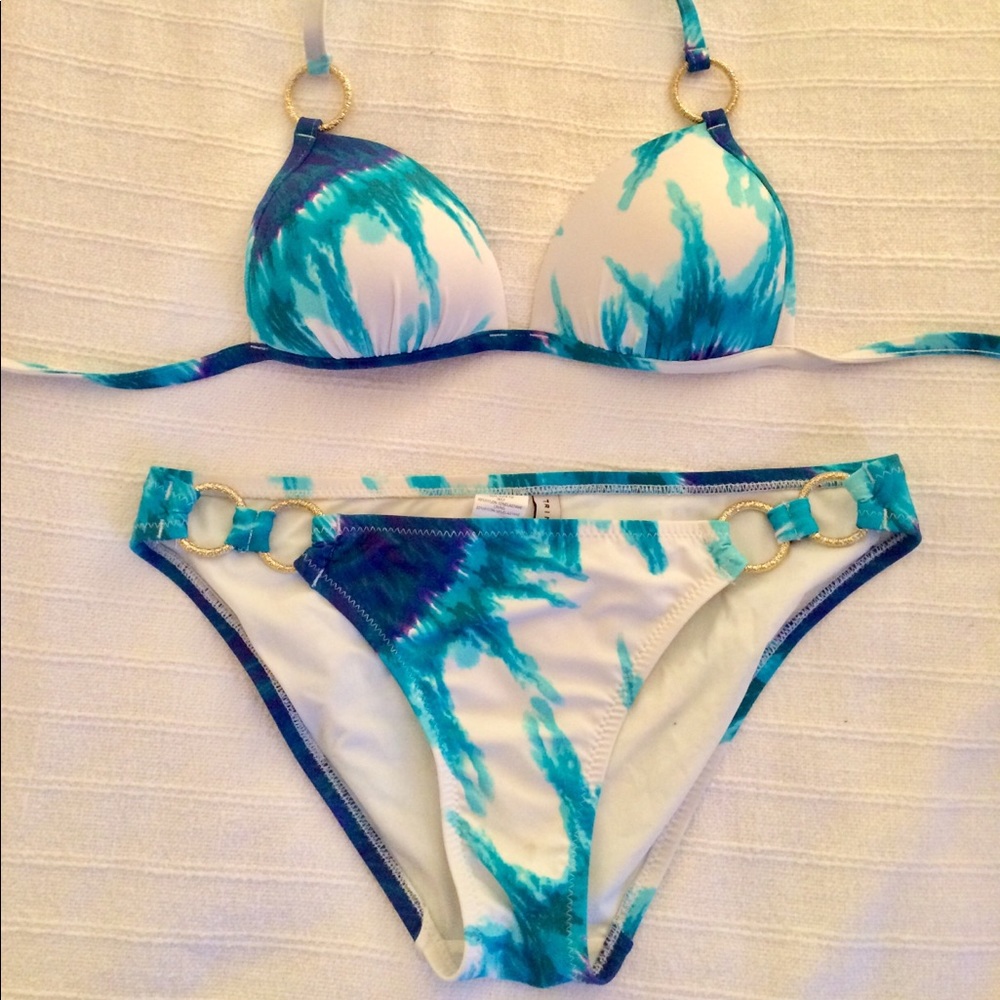 Trina Turk blue tie dye bikini!!!